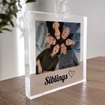 Sister Gift For Birthday Christmas Personalised Photo Block