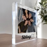 Sister Gift For Birthday Christmas Personalised Photo Block