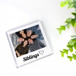 Sister Gift For Birthday Christmas Personalised Photo Block