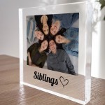 Sister Gift For Birthday Christmas Personalised Photo Block