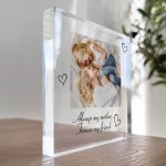 Gift For Mum Birthday Christmas Personalised Photo Block Gifts