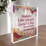 SISTER GIFTS Thank You Gifts For Her Friendship Sign Christmas