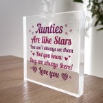 Auntie Plaque Acrylic Block Auntie Christmas Birthday Gift