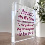 Auntie Plaque Acrylic Block Auntie Christmas Birthday Gift