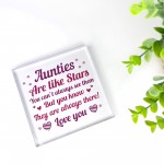 Auntie Plaque Acrylic Block Auntie Christmas Birthday Gift