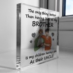 Brother Gifts For Christmas Birthday Acrylic Plaque Keepsake