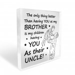 Brother Gifts From Sister Big Brother Acrylic Plaque Gift