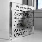 Brother Gifts From Sister Big Brother Acrylic Plaque Gift