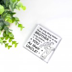 Brother Gifts From Sister Big Brother Acrylic Plaque Gift