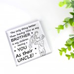 Brother Gifts From Sister Big Brother Acrylic Plaque Gift