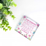 Daughter Gifts From Mum Acrylic Freestanding Keepsake Plaque 