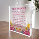 Special Gift For Daughter Mum And Daughter Plaque Mum Daughter