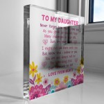 Special Gift For Daughter Mum And Daughter Plaque Mum Daughter