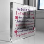 Daughter Gifts Acrylic Block Dearest Daughter Christmas Birthday