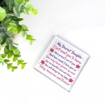 Daughter Gifts Acrylic Block Dearest Daughter Christmas Birthday