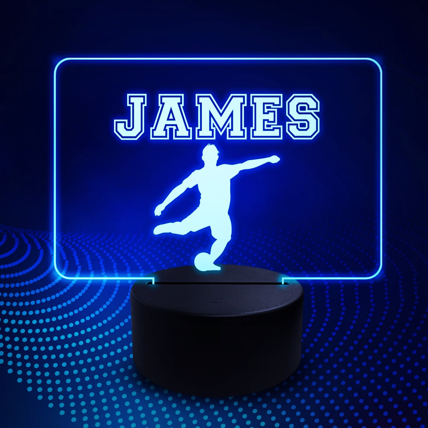 Uyeyuy Football 3D Illusion Lamp Night Light Football Gifts for Men with 16  Colors Timer Remote