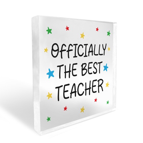 Teacher Gifts From Student BEST TEACHER Plaque Thank You Gifts