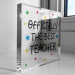 Teacher Gifts From Student BEST TEACHER Plaque Thank You Gifts