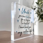 Uncle Gifts For Birthday Christmas Acrylic Block Thank You Gift