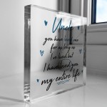 Uncle Gifts For Birthday Christmas Acrylic Block Thank You Gift