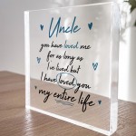 Uncle Gifts For Birthday Christmas Acrylic Block Thank You Gift