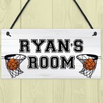 PERSONALISED Basketball Boys Room Hanging Door Sign Birthday 