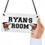 PERSONALISED Basketball Boys Room Hanging Door Sign Birthday 