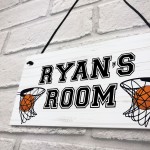 PERSONALISED Basketball Boys Room Hanging Door Sign Birthday 