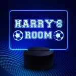 Personalised Boys Bedroom Sign Football Sign Gift For Footballer