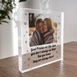 Friendship Gift Personalised Photo Plaque Friends Are Like Stars