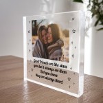 Friendship Gift Personalised Photo Plaque Friends Are Like Stars