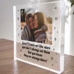 Friendship Gift Personalised Photo Plaque Friends Are Like Stars