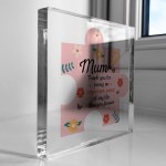 Acrylic Block Puzzle Piece For Mummy Mum Love Hearts Cute