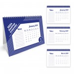 2024 Calendar Month To View Spiral Bound Flipbook Tabletop