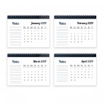 2024 Spiral Bound Desktop Calendar, Flipbook Calendar For Office