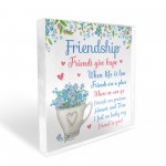 Friendship Gifts Acrylic Plaque Friendship Gift for Her