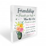 Friendship Best Friend Gifts Acrylic Plaque Birthday Christmas