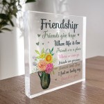 Friendship Best Friend Gifts Acrylic Plaque Birthday Christmas