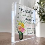 Friendship Best Friend Gifts Acrylic Plaque Birthday Christmas