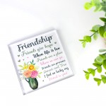 Friendship Best Friend Gifts Acrylic Plaque Birthday Christmas