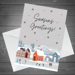 Seasons Greetings Card For Him Her Christmas Cards For Mum Dad