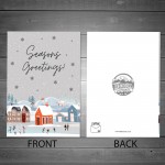 Seasons Greetings Card For Him Her Christmas Cards For Mum Dad