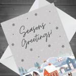 Seasons Greetings Card For Him Her Christmas Cards For Mum Dad