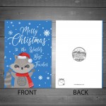 Christmas Card For Teacher Childrens Kids Thank You Card