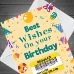 Best Wishes Birthday Card Funny Joke Reduced Cheap Birthday 