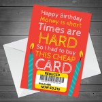 Funny Happy Birthday Card Joke Reduced Cheap Birthday Card