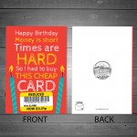 Funny Happy Birthday Card Joke Reduced Cheap Birthday Card