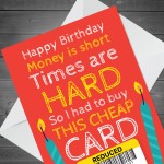 Funny Happy Birthday Card Joke Reduced Cheap Birthday Card