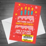 Funny Birthday Card Joke Reduced Bithday Celebration Greetings