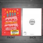 Funny Birthday Card Joke Reduced Bithday Celebration Greetings